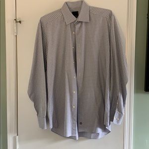 David Donahue dress shirt plaid